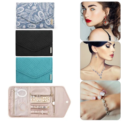$16.59 • Buy Periea Travel Jewellery Roll -Jewellery Travel Pouch Portable Case Box Organiser