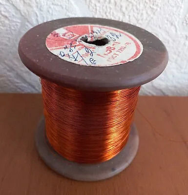 Enameled Copper Coil Winding From USSR Magnet Wire 035 Mm 28-27 AWG Gauge 3 LB • $87