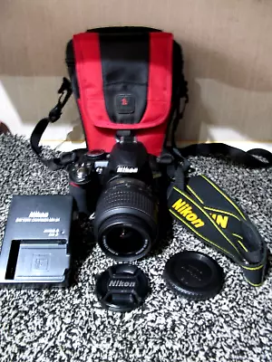 Nikon D3100 Digital SLR Camera With Lens & Acc's In Excellent Condition • £139