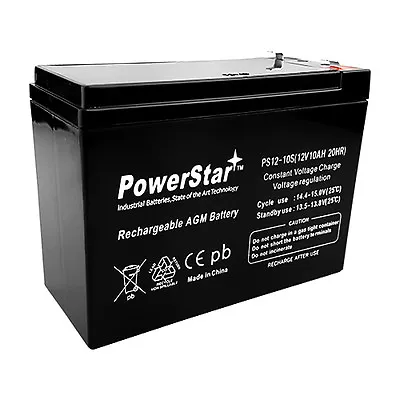 PowerStar 12V 10AH Sealed Lead Acid (SLA) Battery For RAZOR MX350 V1-8 • $29.88