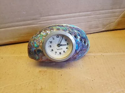 Vintage Mercedes ClockDeco Iridescent Shell Case Very Unusual. • $12.45