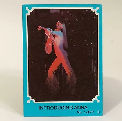 Vintage BLUE Boarder 1976 Scanlens ABBA Gum Card #7  Australian Issue • $16.95
