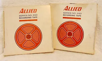 Allied Series No 260 Magnetic Recording Tape 7  Reel/Reel Vintage Used Lot Of 2 • $26.99