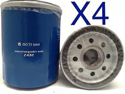 4x Oil Filter For Z432 For TOYOTA COROLLA ZZE123R SPORTIVO 1.8L PET 2ZZ-GE 02-06 • $16