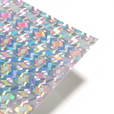 A4 Card Holographic Card - Shards Pattern 250GSM - 10 Sheets  DEAL OFFER SALE • £5.50