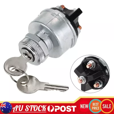 12V Universal Ignition Switch Starter With 2 Keys For Car Tractor Trailer Boat • $15.99