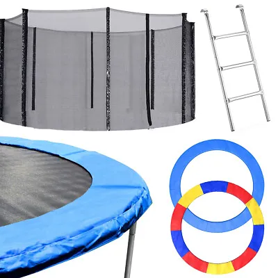 Round Trampoline Pad /Trampoline Net /Ladder Enclosure Safety Spring 8 10 12FT • $43.99