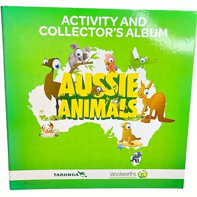 Woolworths Aussie Animals Activity Collector Card Complete Full Set Green Album  • $79.99