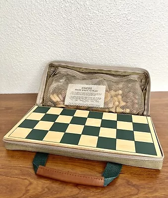 Vintage Drueke Travel Chess & Checkers Game • $69