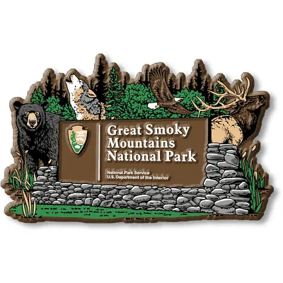 $7.99 • Buy Great Smoky Mountains Park Sign Magnet By Classic Magnets