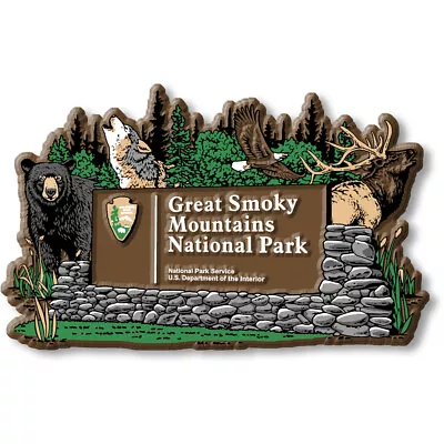 $7.99 • Buy Great Smoky Mountains Park Sign Magnet By Classic Magnets