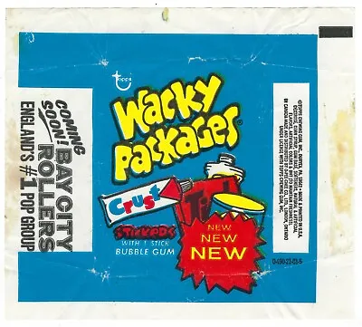 1975 Topps Wacky Packages 15th Series 15 WAX PACK WRAPPER 0-490-21-01-5 • $5.99