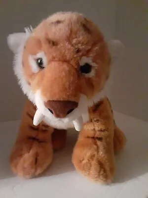 VINTAGE Sabretooth Tiger Cat Build A Bear Plush 16  Stuffed Animal Plush Toy • $12.90