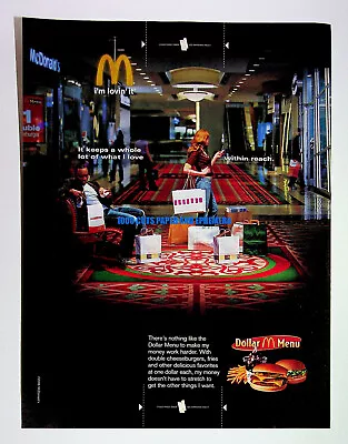 McDonald's Dollar Menu Burger & Fries 2006 Trade Print Magazine Ad Poster ADVERT • $8.99