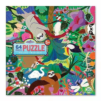EeBoo - Sloths At Play Puzzle 64pc • $24.99