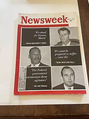 Robert Kennedy Martin Luther King Jr  Patterson June 1961 Newsweek • $25