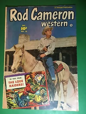 £14.90 • Buy 1952 Fawcett Comic ROD CAMERON WESTERN #18 (fine)