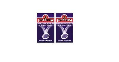 £5.99 • Buy Potters Potter's Crystallised Blackcurrant & Glycerine Pastilles - 45g X 2