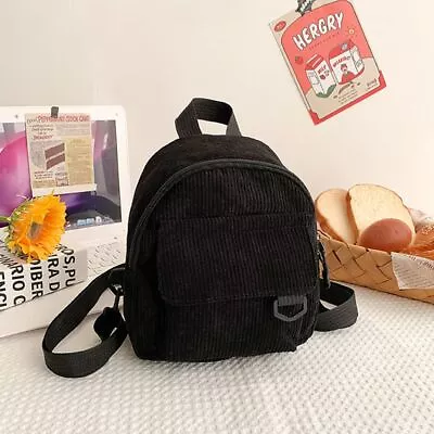 Simple Small Student Bookbags Traveling Backpacks Solid Color Mini Backpack • $10.96