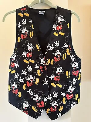 Vintage Disney Mickey & Co Vest Womens Small Medium Mickey Mouse • $20