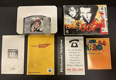 Boxed & Complete 007 Goldeneye For N64 Nintendo Video Game Cartridge Aus Pal • $110