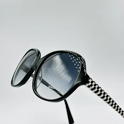 £142.26 • Buy Alain Mikli Sunglasses AL1307 Round Black White Checked 57/17 140 New