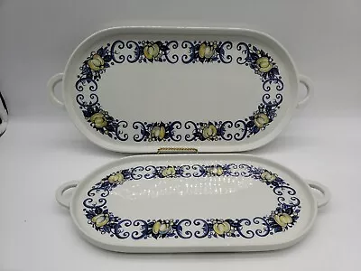 2 Villeroy & Boch CADIZ Oval Serving Platter With Handles  • $74.99