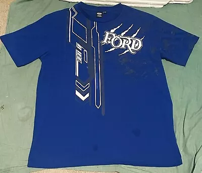 FORD RACING T-Shirt Mens ‘OFFICIAL’ V8 SUPERCARS RACING Blue - SIZE XL • $25
