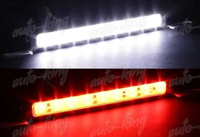 Xenon White/red 7000k 18-smd Led Bolt-on Car Truck License Plate Brake Light • $12.24