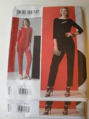 Vogue V1570 Pattern Tom & Linda Platt Designer Top & Pants Size 6-14 Or 14-22 • $11.50