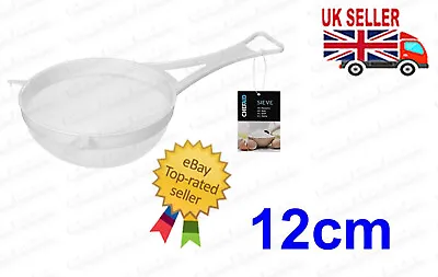 £3.20 • Buy Chef Aid 12cm Large White Plastic Nylon Tea Strainer Sieve Kitchen Accessory