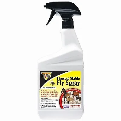 $23.85 • Buy Horse & Stable Fly Spray, Spray Bottle, 32oz Size. -46172