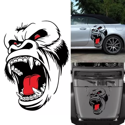 Horror Ape Totem Graphics Sticker Car Door Vinyl Decal Animal Decor Accessories • $12.50