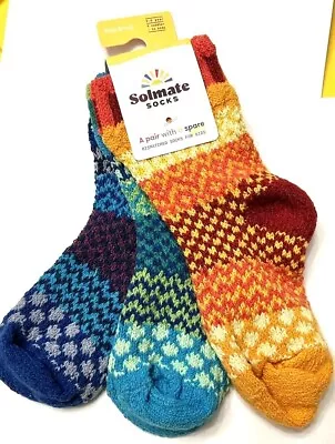 Solmate Mismatched Crew Socks KIDS Medium PRISM 6 - 8 Years • $24.50