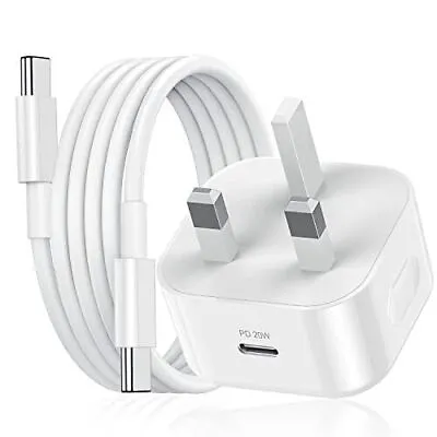 £3.49 • Buy For IPhone 15, 15 Pro, 15 Pro Max 15+ Fast Charging USB-C PD Plug Charger Cable