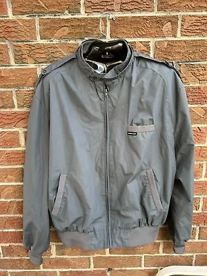 Members Only Vintage 80's Classic Cafe Racer Bomber Jacket Mens 3XT Gray • $24.99