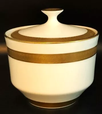 Mikasa Narumi PEMBROKE Bone China A1-106 Pattern Sugar Bowl And Lid Gold Trimmed • $23.95