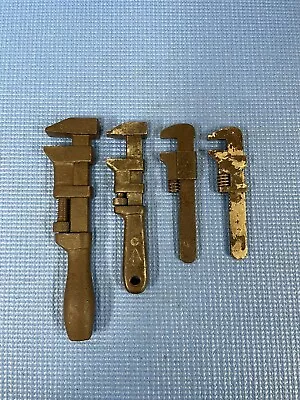 Lot Of 4 Vtg All Metal Monkey Wrenches - 8” SANTA FE 6.5” RR Special 2 Mini • $29.99