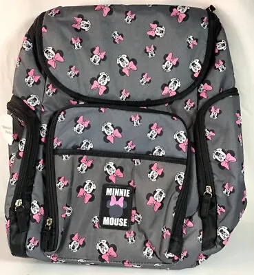 Disney Baby Minnie Mouse Backpack Gray/Pink NWT 16  X 14  X 6  Diaper Bag • $17