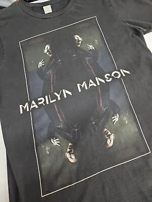 Vintage Marilyn Manson RARE Mirror Print Glasses T-Shirt S Small Faded Tag • $58.27