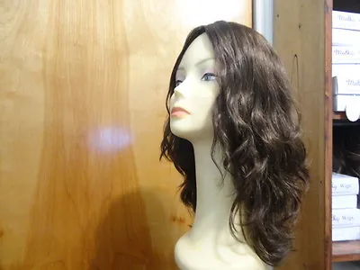 Malky Wig Sheitel European Multidirectional Human Wavy Hair Wig Med Brown 8-4 • $1050