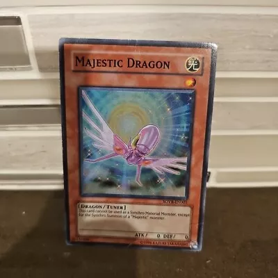 Yu-Gi-Oh Card - SOVR-EN001 - MAJESTIC DRAGON (super Rare Holo) - HP Heavy Play  • $1.99