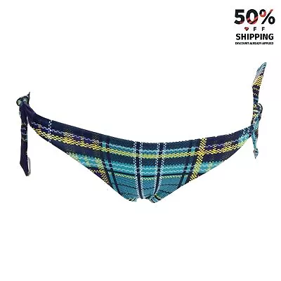 RRP €140 LA PERLA Side Tie Bikini Bottom Size IT 1 / XS Tartan Made In Italy  • $12.43