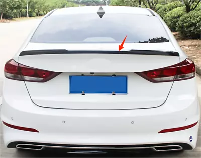 Rear Spoiler Wing Glossy Black H Style For 2017-2018 Hyundai Elantra Sedan • $89.99