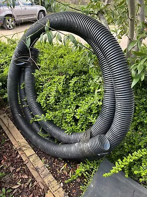 Approx 8m Offcut Underground Electric Cable Ducting Coil 94/110mm Black • £20