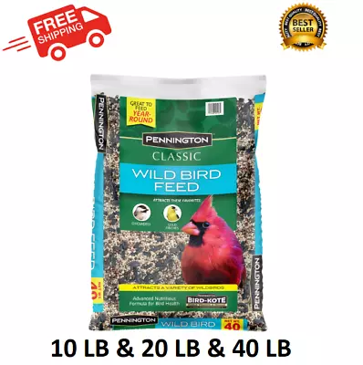 Pennington Classic Wild Bird Feed And Seed Bag 10 Lb.  20. Lb 40 Lb. Birds Food • $14.99