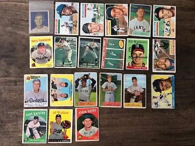 $19 • Buy 1950's Vintage Baseball Cards Lot (21)