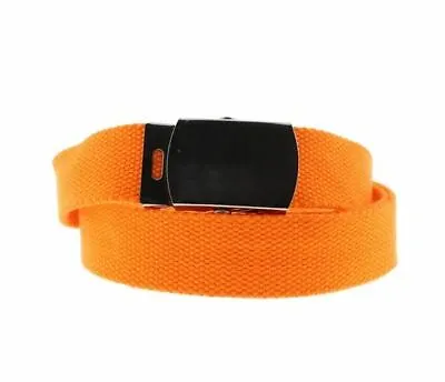 Unisex Neon Orange Novelty Fancy Dress Canvas Belt Adjustable One Size New  • £5.99