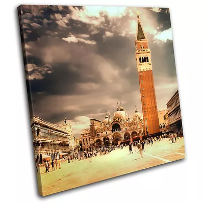 Venice St Mark's Basilica Travel Culture Italy Canvas Art Picture Print Photo • £29.99