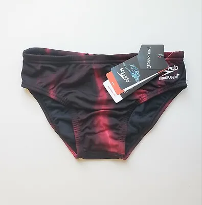 Speedo Men's Vapor Flame Swim Brief Sizes 28 30 Maroon Red - NWT • $30